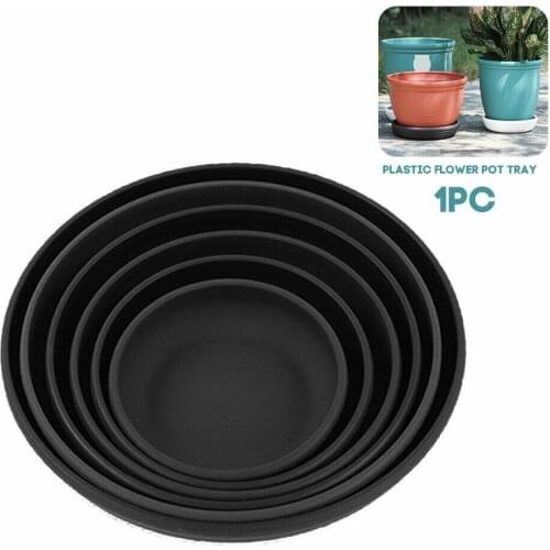 10 Pcs Plastic Garden Flower Pot Plant Saucers Water Tray Base for Indoor Outdoor GQ
