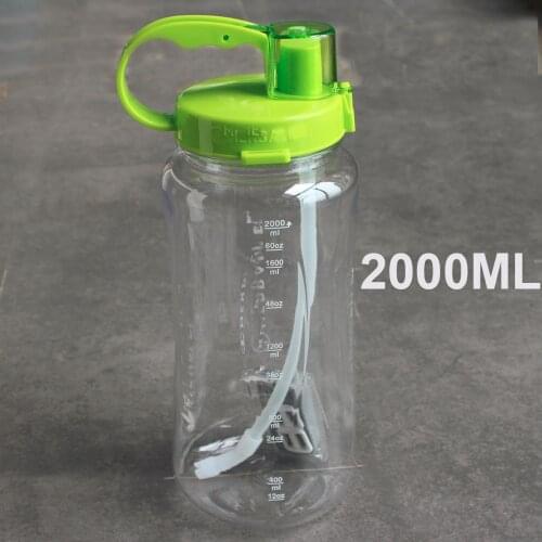 1L/ 2L 4 color 2L Oversized Water Bottle 2000ml Fashion Portable Herbalife Nutrition Custom Shaker Bottle