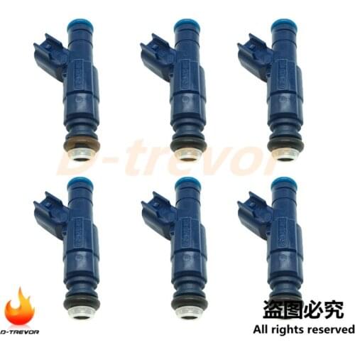 6PCS 0280156162 3M6G-BA Fuel Injector For Ford Escape Focus Mariner Tribute 2.0L 2.3L