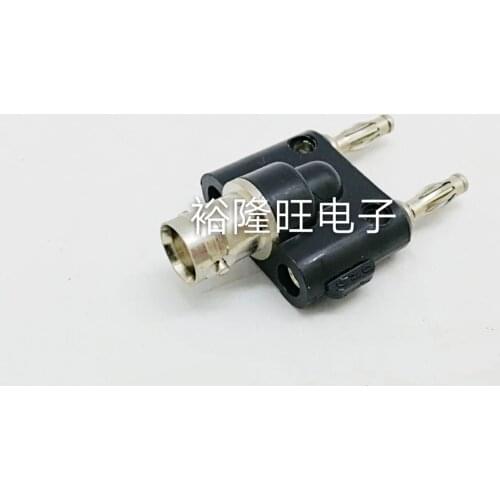 Smonisia 10pcs/lot Monitor Adapter Copper BNC Female Connector to 2x4mm Banana Plug One Out Of Two Oscilloscope Multimeter Jack