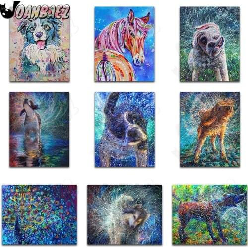 Animal Diamond Painting Horse Cross Stitch Embroidery Dog 5D Diy Mosaic Kit Hand-Inlaid Craft Gift Design Home Decoration