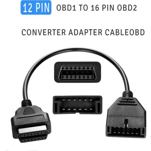 Auto Diagnostic Connector OBDII OBD 2 Connector Adapter for GM 12 Pin GM12 to 16 Pin Cable For GM Vehicles auto scanner adapter