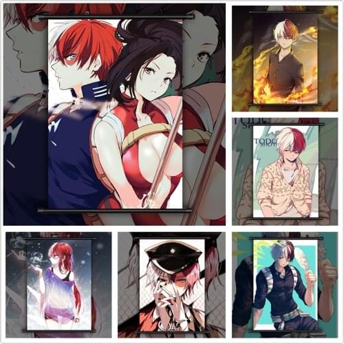 Boku no Hero Academia Todoroki Shoto Anime manga wall Poster Scroll