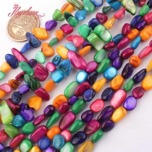 3x6-5x12mm Irregular Shape Multicolor Shell Beads Nautral Stone Beads For DIY Necklace Bracelet Jewelry Making 34" Free Shipping