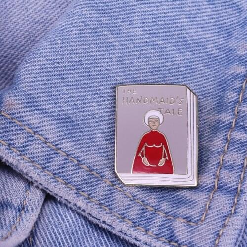 The Handmaids Tale enamel pin American dystopian drama web television brooch