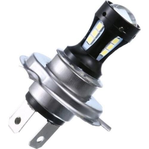 652F H4 Motorcycle Headlight 3030 18SMD LED Car Head Light Lamp Bulb 950LM 6000K 18W 12-24V