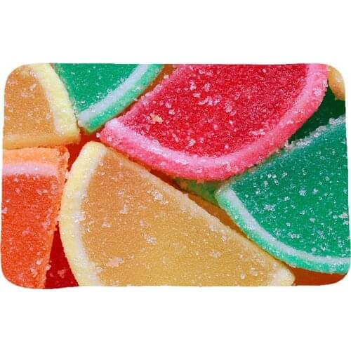 Fruit & Vegetables Creative 3D Printing Carpets and Rugs for Bedroom Living Room Carpet Kitchen Bathroom Anti-Slip Floor Mats