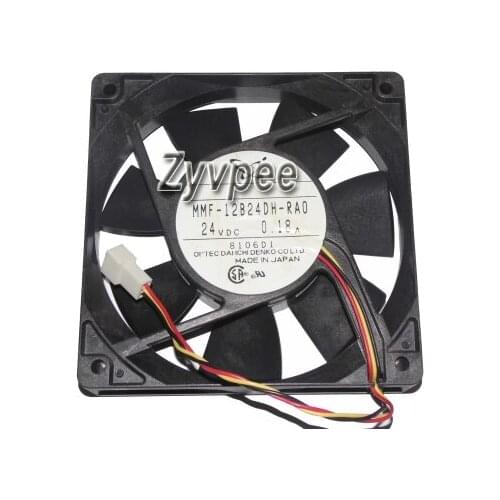 12cm 24V MMF-12B24DH-RA0 0.18A ,MMF-12C24DH-RA4 0.27A 3Wire Inverter Fan