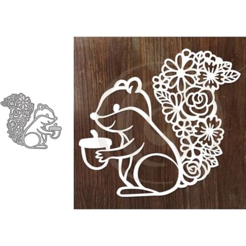 Metal Cutting Dies Squirrel for DIY Scrapbooking Album Paper Cards Decorative Crafts Embossing Die Cuts