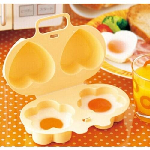 Microwave Egg Cooker Heart Flower Shaped Egg Poacher Kitchen gadgets Silicone Fried Eggs Oven utensilios de cozinha criativos
