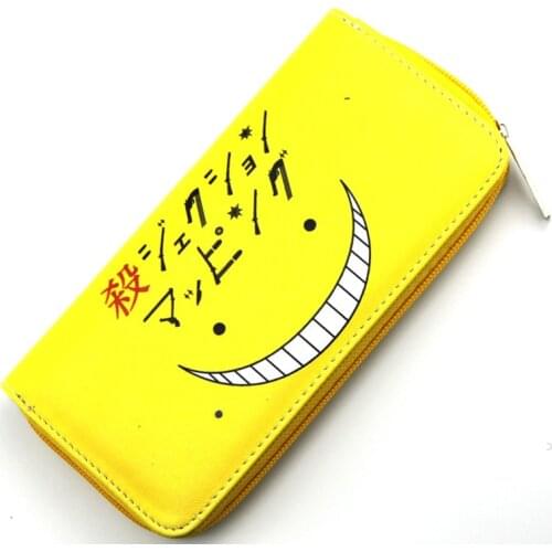 Anime Assassination Classroom Korosensei Long Wallet Men and Womens Clutch Purse