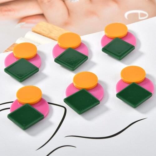 New arrived 30pcs/lot geometry rounds/square splice resin beads diy jewelry earring/garment pendant accessory