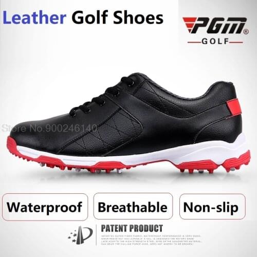 New Waterproof Golf Shoes Men Breathable Outdoor Sport Shoes Anti-Skid Light Good Grip Comfortable Leather Golf Shoes Plus Size