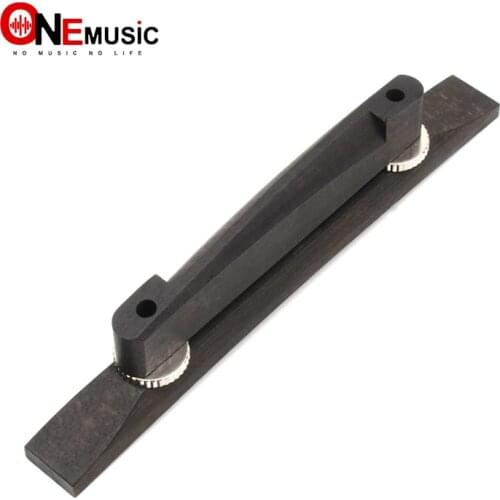 Adjustable Thumb Wheel Ebony Jazz Guitar Bridge Jazz Guitar Parts