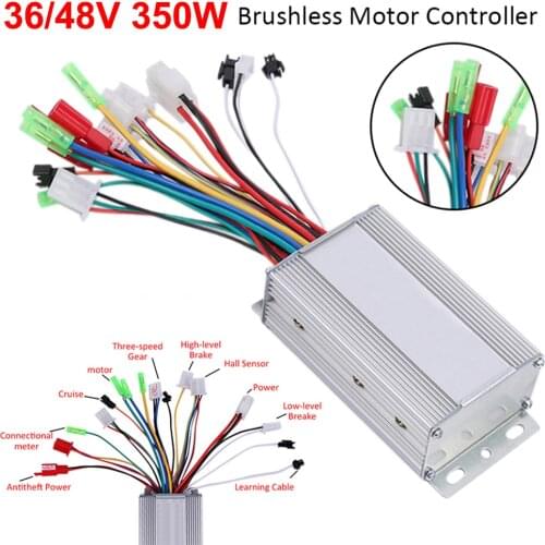 DC 36V/48V 350W Brushless DC Motor Regulator Speed Controller 103x70x35mm For Electric Bicycle E-bike Scooter new