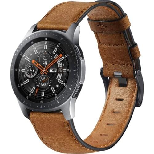 Huawei watch GT 2 band for Samsung Galaxy Watch 46mm Gear S3 strap amazfit GTR 47mm Genuine Leather bracelet belt accessories