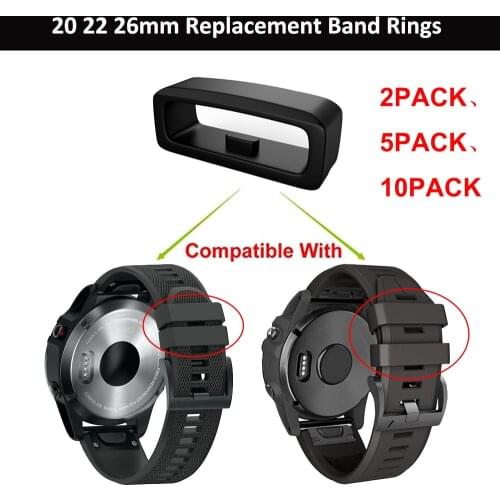 2021 NEW 20-26mm Rubber Replacement Watch Strap Band Keeper Loop Security Holder Retainer Ring For Watch Wristband Rubber loop