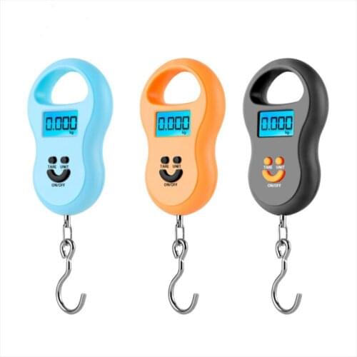 Smiling face Hand Scale Mini Portable Electronic Scale It Is Used For Weighing Luggage Within 50kg Kitchen Scale For Shopping