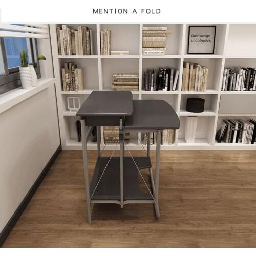 Folding computer desk desktop small apartment student game learning table single writing desk double simple bedroom computer des