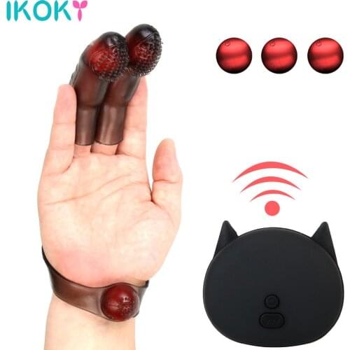 Clitoris Stimulator Vibrating Massager Vagina Stimulation Mini Finger Vibrator G-spot 10 Modes Adult Sex Toys for Women