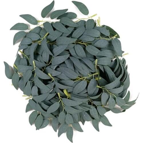 50pcs Two shapes of green leaf artificial flower wedding decoration wreath rose leaf leaf decoration craft artificial flower