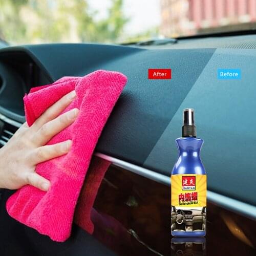 100ml Car Polish Wax Plastic Leather Retreading Agent Automotive Interior Cleaner Tire Wax Paint Household Bag Cleaning Wax