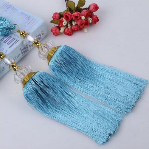 1 pair Exquisite Crystal Flower Ball Curtains Tieback Curtain Decorative Accessories for Window Decoration Modern Curtain Tassel
