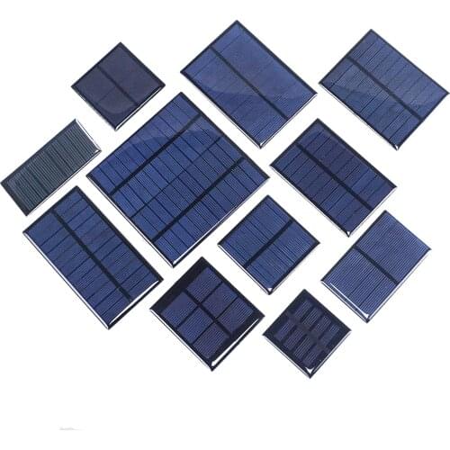 1PCS Solar Panel 1V 1.5V 2V 3V 5V 5.5V 6V 12V Mini Solar System DIY For Battery Cell Phone Chargers Portable Solar Cell