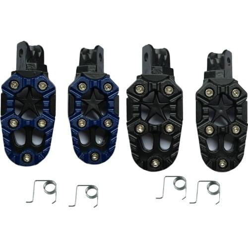 2Pcs Motorcycle Foot Rest Foot Pegs 8mm Metal Foot Pegs Pedals For Motorbike Bicycle Dirt Pit Motocross Modified Accessories