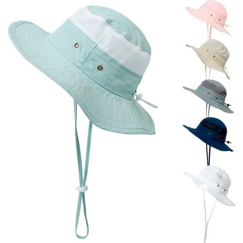 2021 New Childrens Unisex Summer UV Protection Sun Hat Childrens Sun Hat Breathable Beach Hat Fisherman Hat Sun Protection Hat