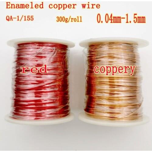 0.3KG/pc=300g/pc 0.04 -1.6mm copper wire Magnet Wire Enameled Copper Winding wire Coil Copper Wire QA-1/155