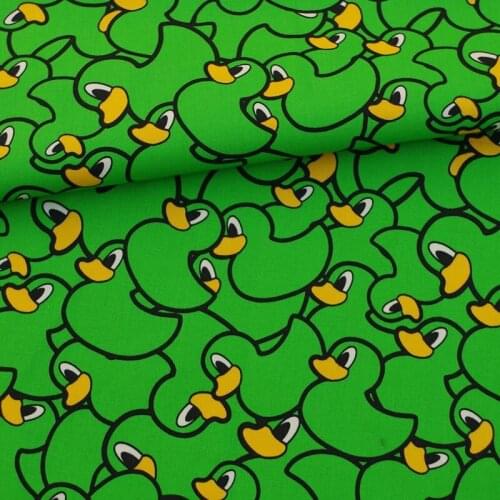 140cmx100cm Cotton Fabric - duck on green (335)