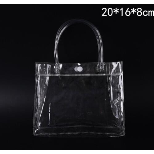 5PCS/LOT Plastic PVC Travel Cosmetic Bag Makeup Bags Portable Clear Transparent Waterproof Tote Bags 3Sizes