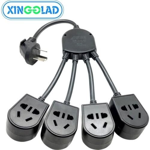 AU Australian CN Plug 4 Ac Outlet Power Strip Socket Splitter Electric Extension Cord 39cm 4 in 1 All in One Way 10A 2500W
