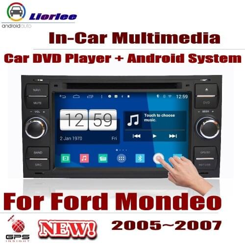 Car Radio DVD Player GPS Navigation For Ford Mondeo 2005-2007 Android HD Displayer System Audio Video Stereo In Dash Head Unit