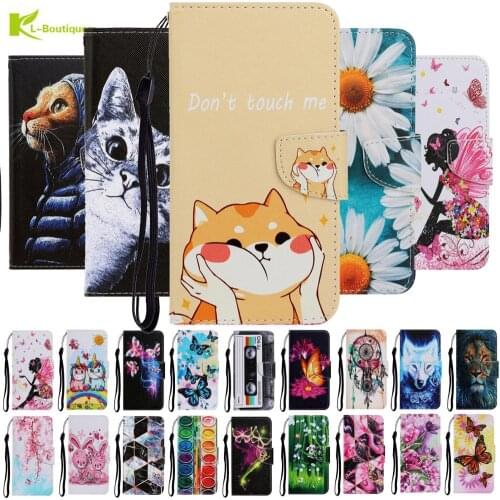 For Casa Samsung Galaxy S20FE S20 Lite Case Samsung S20 Ultra S10 Plus S10e Fundas Fashion Cute Painted Leather Magnetic Covers