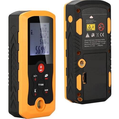 0.05-100M Laser Distance Meter Digital IP54 Dust-proof Precision Rangefinder Hand-held Electronic Measuring Tools