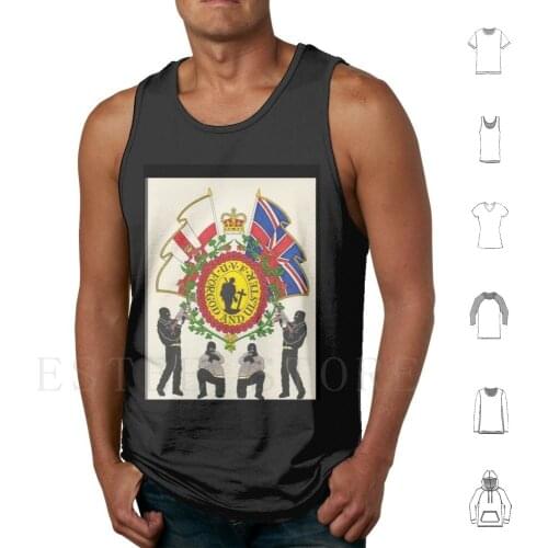 For God And Ulster-Uvf Tank Tops Vest Cotton Northern Ireland Ulster Loyalist Uvf Britain Poppy Quis Remembrance Day Separabit