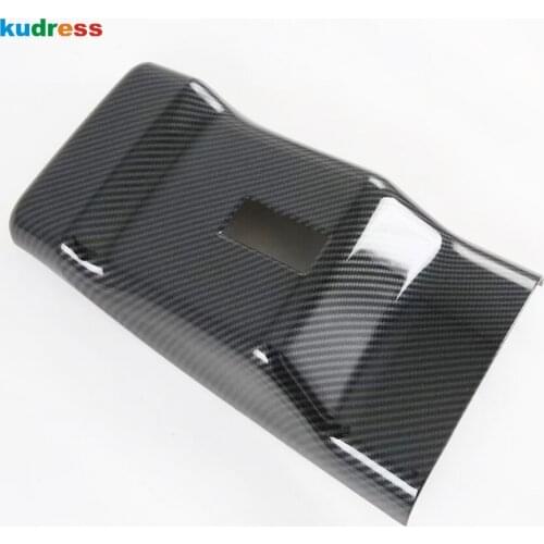 For Mitsubishi RVR/ASX/Outlander Sport ES 2020 2021 Carbon Fiber Car Rear Air Vent Cover Trim Frame Sticker Styling Accessories