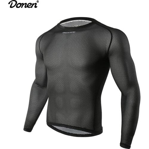 DONEN Summer Outdoor Mesh Breathable Cycling Jersey Bike Bicycle Long Sleeves MTB Clothing Shirts Wear Bike Jersey