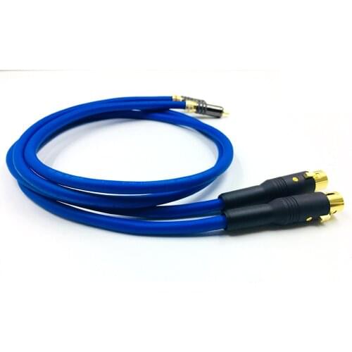 Hifi Cardas Audio XLR Female to RCA Male Cables HIFI Audio 3 Foot Dual XLR Female to Dual RCA Male Patch Cable