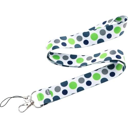 JF841 Simple Dots Lanyards Cute Neck Strap Mobile Phone Keys ID Card Holder Lanyard For Keys DIY Hanging Rope Lanyards