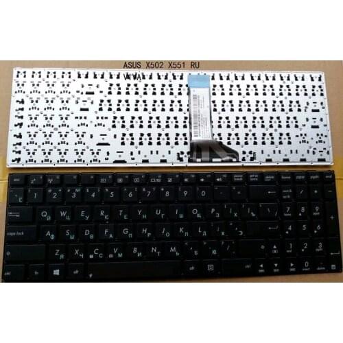 Brand New Russian keyboard for ASUS X502 X551, X553, X555, S500, TP550 BLACK without frame ru Laptop keyboard