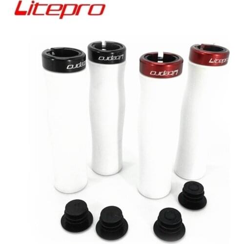 Litepro Lightweight Sponge Grip 22.2mm 130mm Mountain Bike Folding Bicycle Handlebar Grips White Color