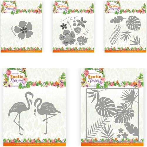 Piggy Craft metal cutting dies cut die mold Flower leaf decoration Scrapbook paper craft knife mould blade punch stencils dies