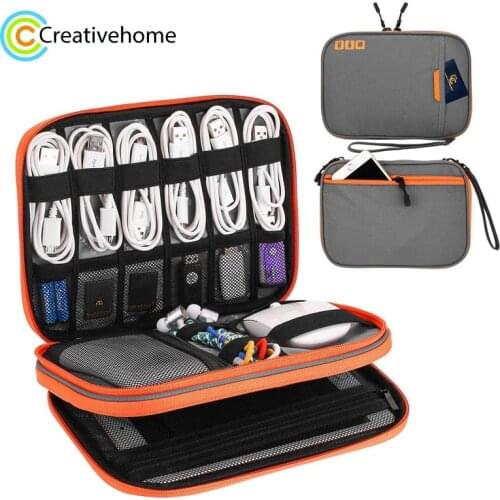 Multi-functional Headphone Charger Data Cable Clothes Storage Bag Portable Power Pack Travel Bag Cosmetic Bag Carry Bag
