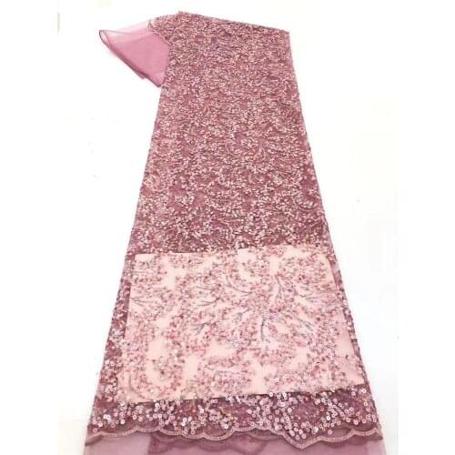 Fashionable French tulle lace, exquisite colorful sequin embroidery, suitable for ladies dresses