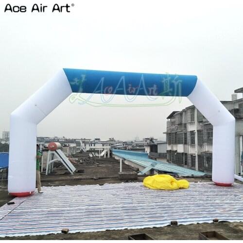Cheap blue and white inflatable start finish line,sport /advertising arch,racing archway for sale