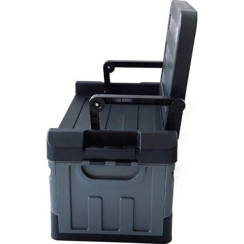 New Plastic Folding Storage Box Car Folding Chair Box Portable Plastic Folding Box Camping Box Car Storage Box 60L