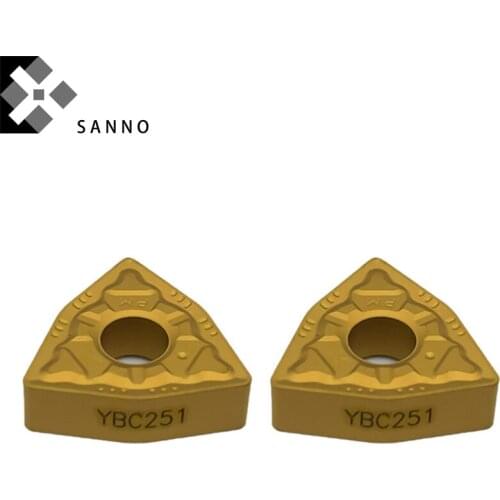 Finishing and semi-finishing processing turning blade WNMG080404-PM YBC251 / YBC252 cnc tungsten carbide turning inserts
